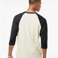 Tultex 245 Unisex Fine Jersey Raglan T-Shirt - Back view