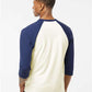 Tultex 245 Unisex Fine Jersey Raglan T-Shirt - Back view