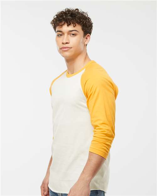 Tultex 245 Unisex Fine Jersey Raglan T-Shirt - Side view