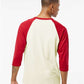 Tultex 245 Unisex Fine Jersey Raglan T-Shirt - Back view
