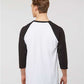 Tultex 245 Unisex Fine Jersey Raglan T-Shirt - Back view