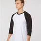 Tultex 245 Unisex Fine Jersey Raglan T-Shirt - Side view
