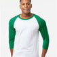 Tultex 245 Unisex Fine Jersey Raglan T-Shirt - Front view