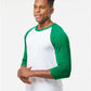 Tultex 245 Unisex Fine Jersey Raglan T-Shirt - Side view