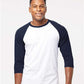 Tultex 245 Unisex Fine Jersey Raglan T-Shirt - Front view