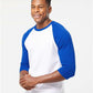 Tultex 245 Unisex Fine Jersey Raglan T-Shirt - Side view