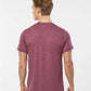 Tultex 241 Men's Biloxi Performance Colorblocked Hooded Long Sleeve T-Shirt - Back view