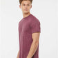 Tultex 241 Men's Biloxi Performance Colorblocked Hooded Long Sleeve T-Shirt - Side view