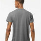 Tultex 241 Men's Biloxi Performance Colorblocked Hooded Long Sleeve T-Shirt - Back view