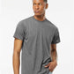 Tultex 241 Men's Biloxi Performance Colorblocked Hooded Long Sleeve T-Shirt - Front view