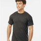 Tultex 241 Men's Biloxi Performance Colorblocked Hooded Long Sleeve T-Shirt - Front view