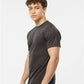 Tultex 241 Men's Biloxi Performance Colorblocked Hooded Long Sleeve T-Shirt - Side view