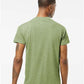 Tultex 241 Men's Biloxi Performance Colorblocked Hooded Long Sleeve T-Shirt - Back view