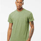 Tultex 241 Men's Biloxi Performance Colorblocked Hooded Long Sleeve T-Shirt - Front view