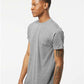 Tultex 241 Men's Biloxi Performance Colorblocked Hooded Long Sleeve T-Shirt - Side view
