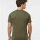 Tultex 241 Men's Biloxi Performance Colorblocked Hooded Long Sleeve T-Shirt - Back view
