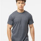 Tultex 241 Men's Biloxi Performance Colorblocked Hooded Long Sleeve T-Shirt - Front view