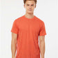 Tultex 241 Men's Biloxi Performance Colorblocked Hooded Long Sleeve T-Shirt - Front view