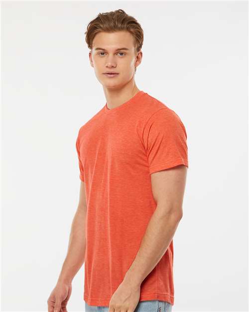 Tultex 241 Men's Biloxi Performance Colorblocked Hooded Long Sleeve T-Shirt - Side view