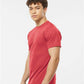 Tultex 241 Men's Biloxi Performance Colorblocked Hooded Long Sleeve T-Shirt - Side view
