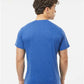Tultex 241 Men's Biloxi Performance Colorblocked Hooded Long Sleeve T-Shirt - Back view