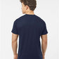 Tultex 241 Men's Biloxi Performance Colorblocked Hooded Long Sleeve T-Shirt - Back view