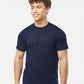Tultex 241 Men's Biloxi Performance Colorblocked Hooded Long Sleeve T-Shirt - Front view