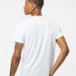 Tultex 241 Men's Biloxi Performance Colorblocked Hooded Long Sleeve T-Shirt - Back view