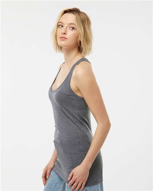 Tultex 190 Women's Poly-Rich Racerback Tank Top - Side view