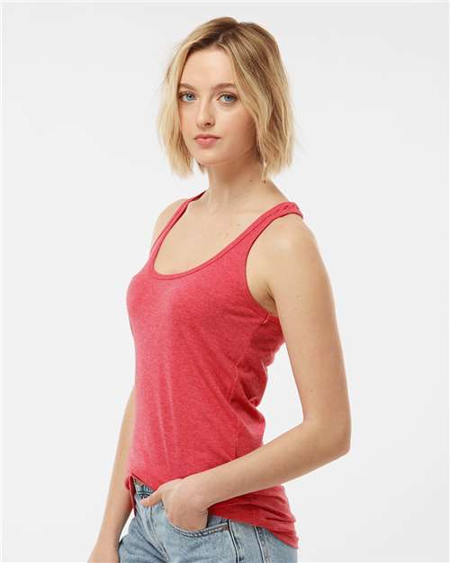 Tultex 190 Women's Poly-Rich Racerback Tank Top - Side view