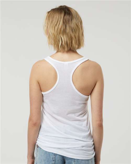 Tultex 190 Women's Poly-Rich Racerback Tank Top - Back view