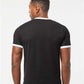 Tultex 246 Unisex Fine Jersey Ringer T-Shirt - Back view