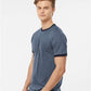Tultex 246 Unisex Fine Jersey Ringer T-Shirt - Side view