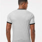 Tultex 246 Unisex Fine Jersey Ringer T-Shirt - Back view