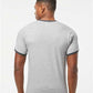 Tultex 246 Unisex Fine Jersey Ringer T-Shirt - Back view