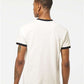 Tultex 246 Unisex Fine Jersey Ringer T-Shirt - Back view