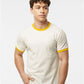 Tultex 246 Unisex Fine Jersey Ringer T-Shirt - Front view