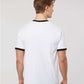 Tultex 246 Unisex Fine Jersey Ringer T-Shirt - Back view