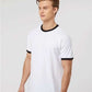 Tultex 246 Unisex Fine Jersey Ringer T-Shirt - Side view