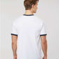 Tultex 246 Unisex Fine Jersey Ringer T-Shirt - Back view