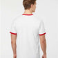 Tultex 246 Unisex Fine Jersey Ringer T-Shirt - Back view