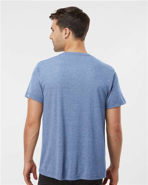 Tultex 254 Unisex Tri-Blend T-Shirt - Back view