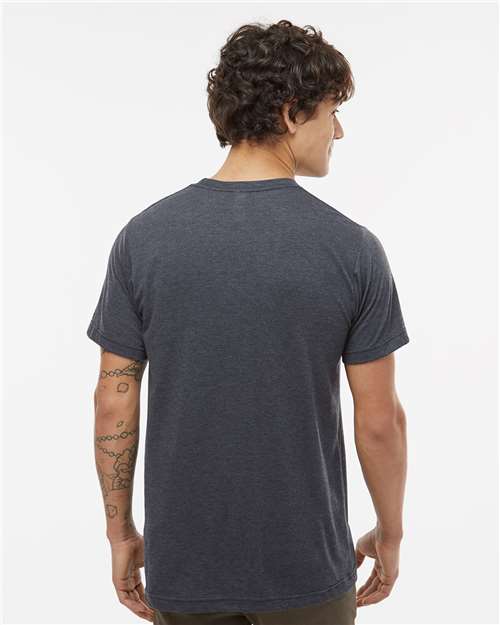 Tultex 254 Unisex Tri-Blend T-Shirt - Back view