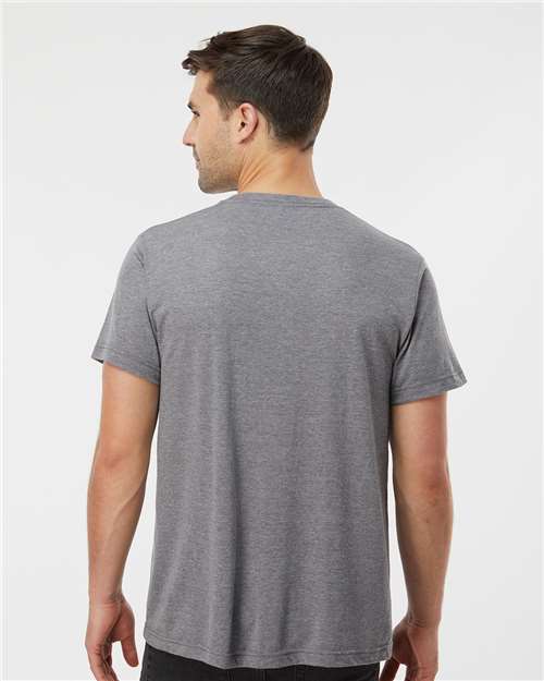 Tultex 254 Unisex Tri-Blend T-Shirt - Back view