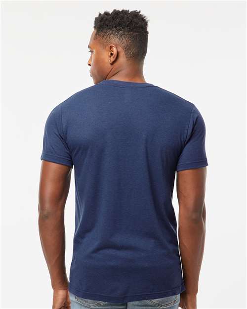 Tultex 254 Unisex Tri-Blend T-Shirt - Back view