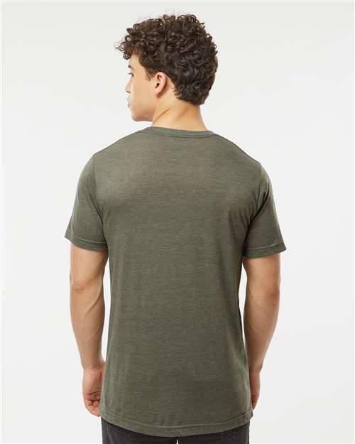 Tultex 254 Unisex Tri-Blend T-Shirt - Back view