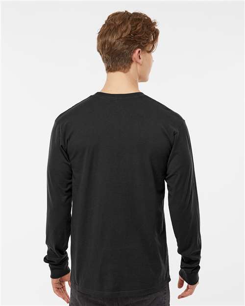 Tultex 291 Unisex Heavyweight Jersey Long Sleeve T-Shirt - Back view
