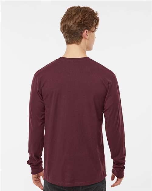 Tultex 291 Unisex Heavyweight Jersey Long Sleeve T-Shirt - Back view