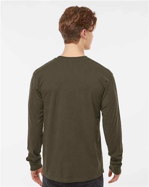 Tultex 291 Unisex Heavyweight Jersey Long Sleeve T-Shirt - Back view