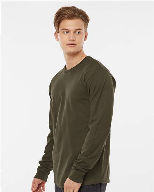 Tultex 291 Unisex Heavyweight Jersey Long Sleeve T-Shirt - Side view